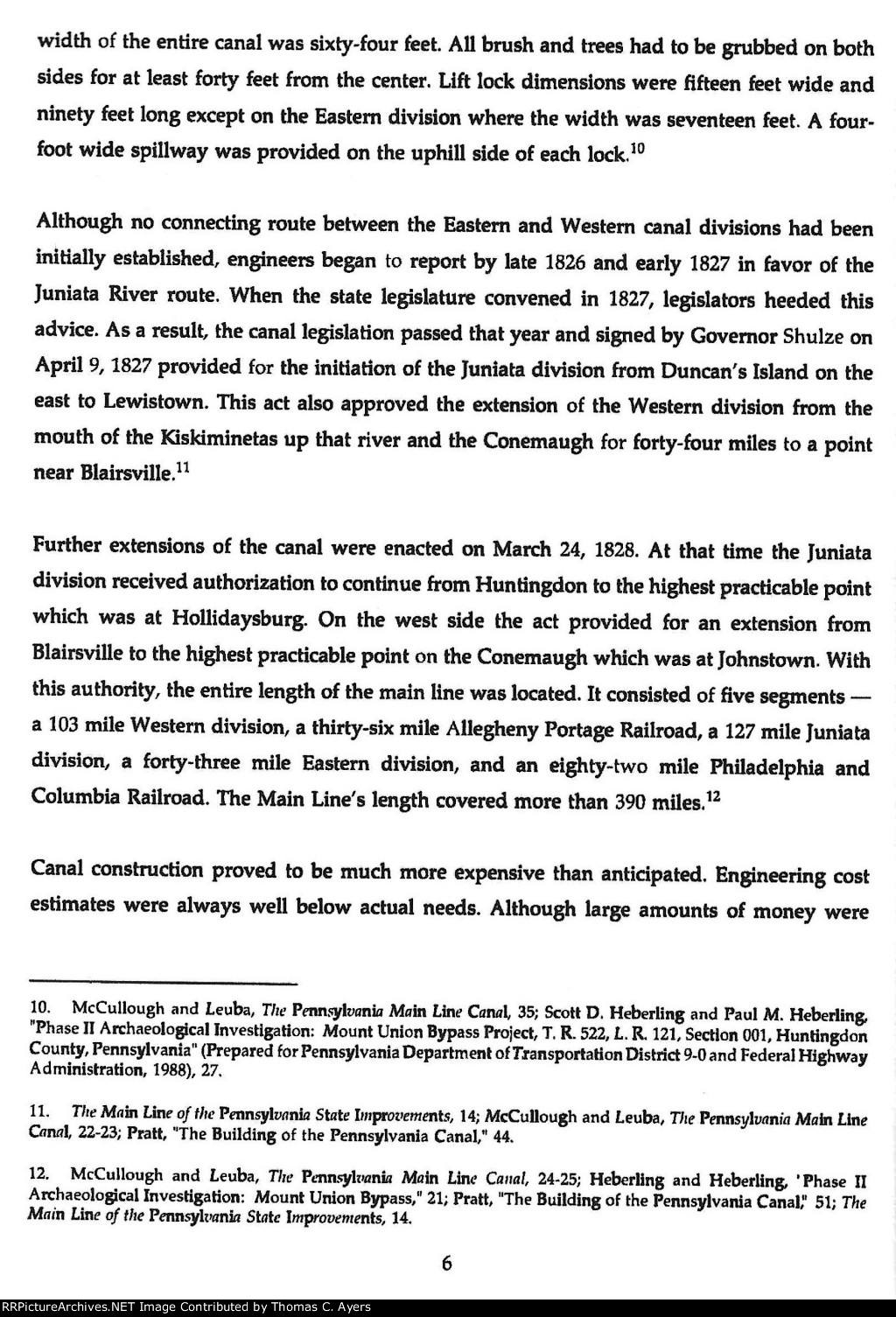 NPS "Pennsylvania Main Line Canal," Page 6, 1993